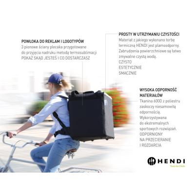 Tepelně izolovaný přepravní batoh, HENDI, 75,2L, Černá, 410x410x(H)480mm | 709801